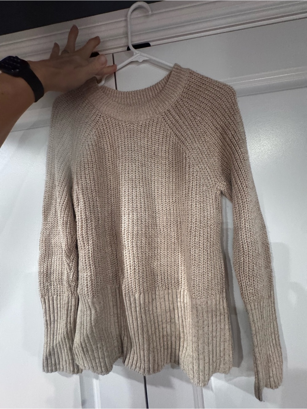 Classic Cream Knit Women’s Sweater